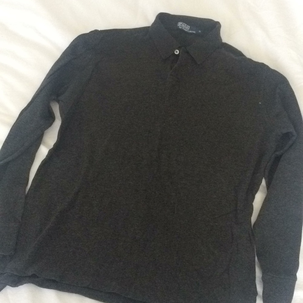 RL Collared long sleeve tee